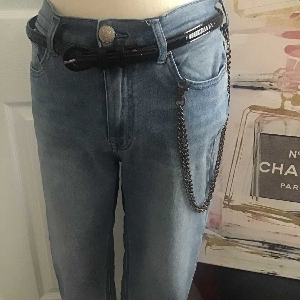 Jean, pant chain with free skinny belt vintage y2k and 90’s